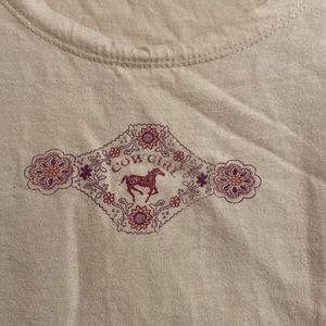 Vintage Wrangler Blues cowgirl tank top. Size Large.